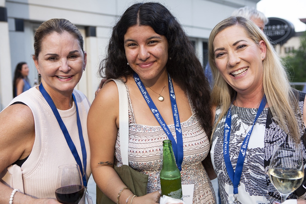 3 woman smiling